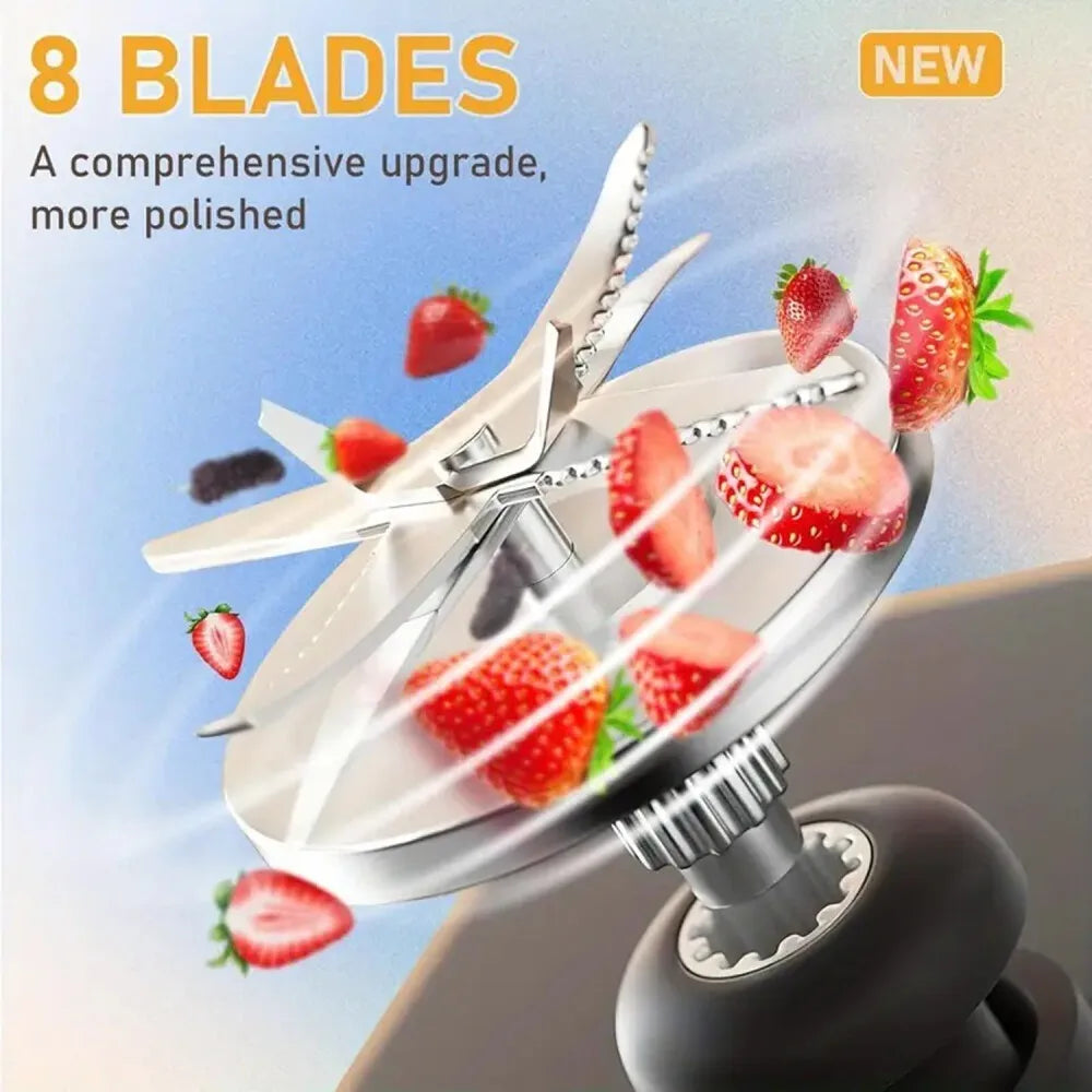 3L Commercial Food Blender, Multi-function Juicer Mixer Grinder Processor with 8 Blades for Restaurant, Bar & Home Use