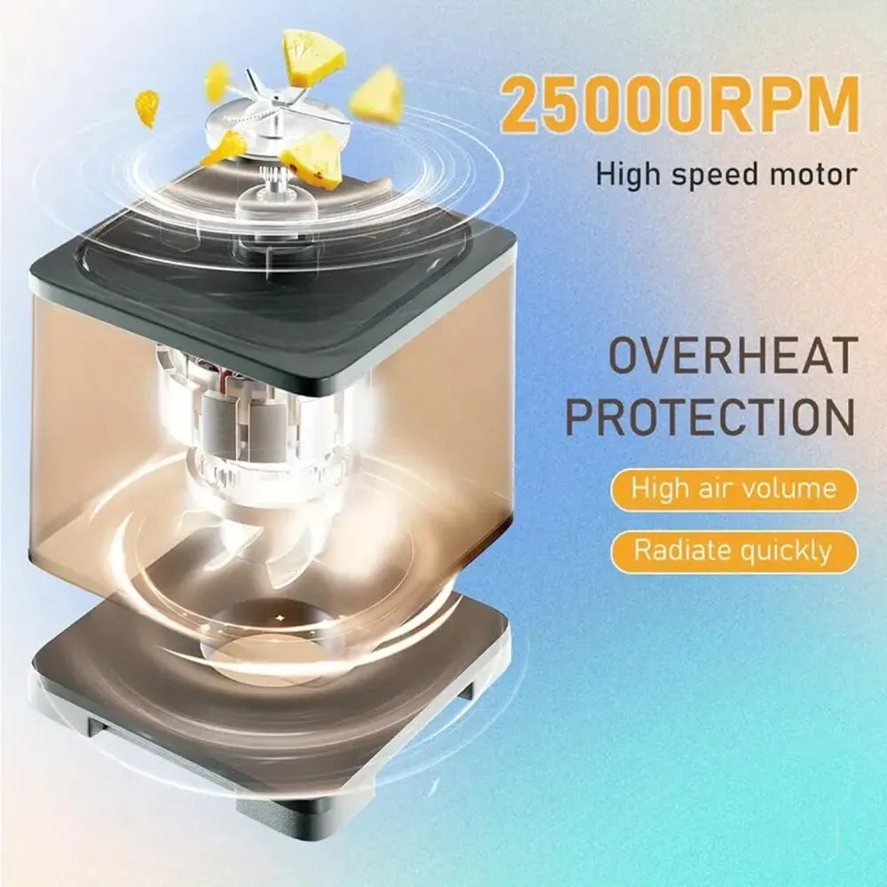 3L Commercial Food Blender, Multi-function Juicer Mixer Grinder Processor with 8 Blades for Restaurant, Bar & Home Use