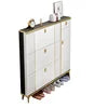 Luxury Modern Wooden Home Entrance Furniture Organizer Storage Tipping Bucket Thin Shoes Rack Cabinet
