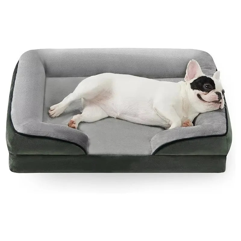 UFBemo Comfortable Rectangle Memory Foam Pet Puppy Dog Crate Bed Mattress Orthopedic Dog Bed