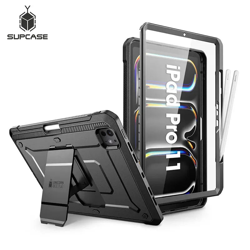 SUPCASE For iPad Pro 11 Inch Case M5/M4 2024/2025 UB PRO Full-body Rugged Cover with Built-in Screen Protector & Kickstand