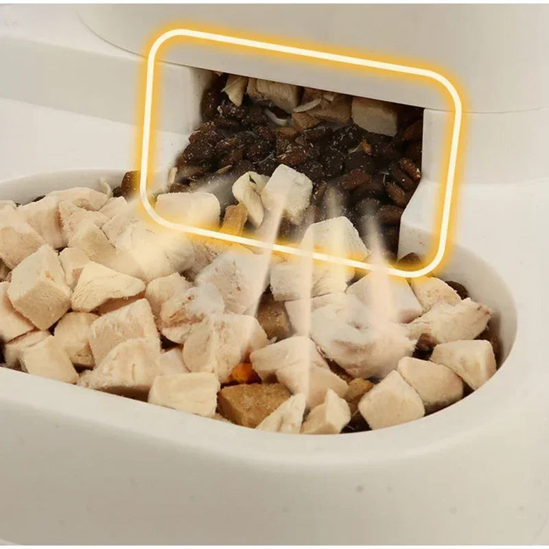 A1 Automatic 2-in-1 Feeder Dog Cat Food Bowl and Water Feeding Device Pet Large Dispenser Puppy Pet Kitten Bowl Accessories 1