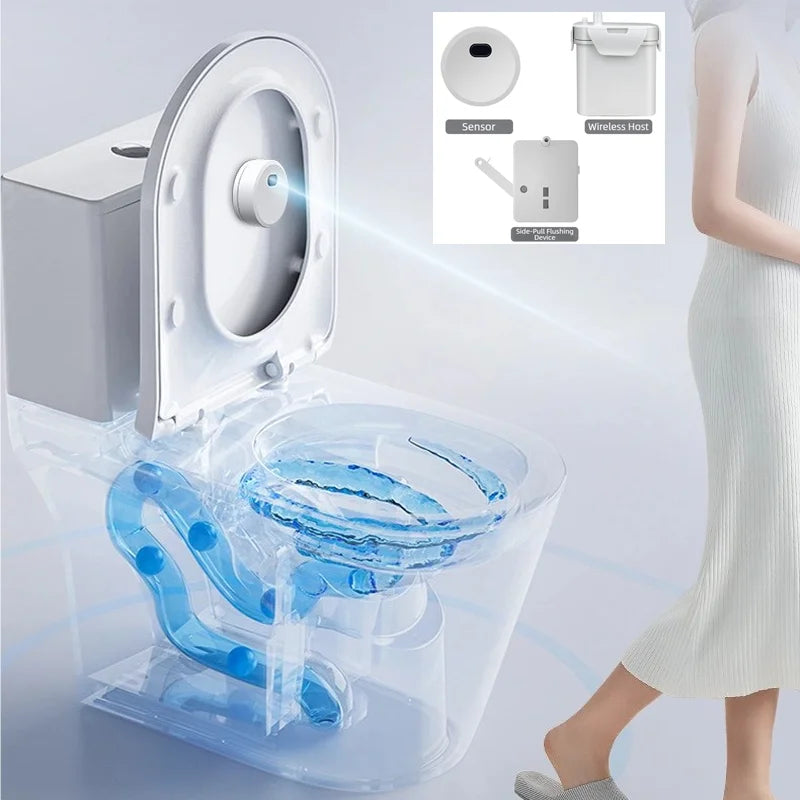 Auto Toilet Flusher Toilet Sensor Flushers Toilet Automatic Water Separator Toilets and Toilet Parts Touchless WC Flush System