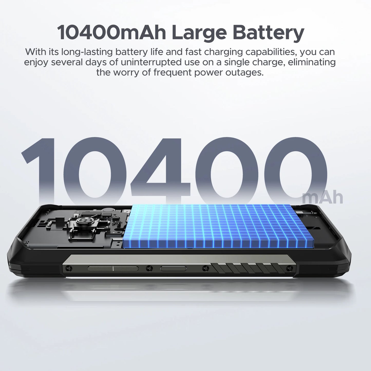 DOOGEE Fire 6 Rugged Phone Thermal Imaging 10400mAh Large Battery 6.56" 16GB(6+10) 256GB 50MP AI Main Camera Mobile Phone