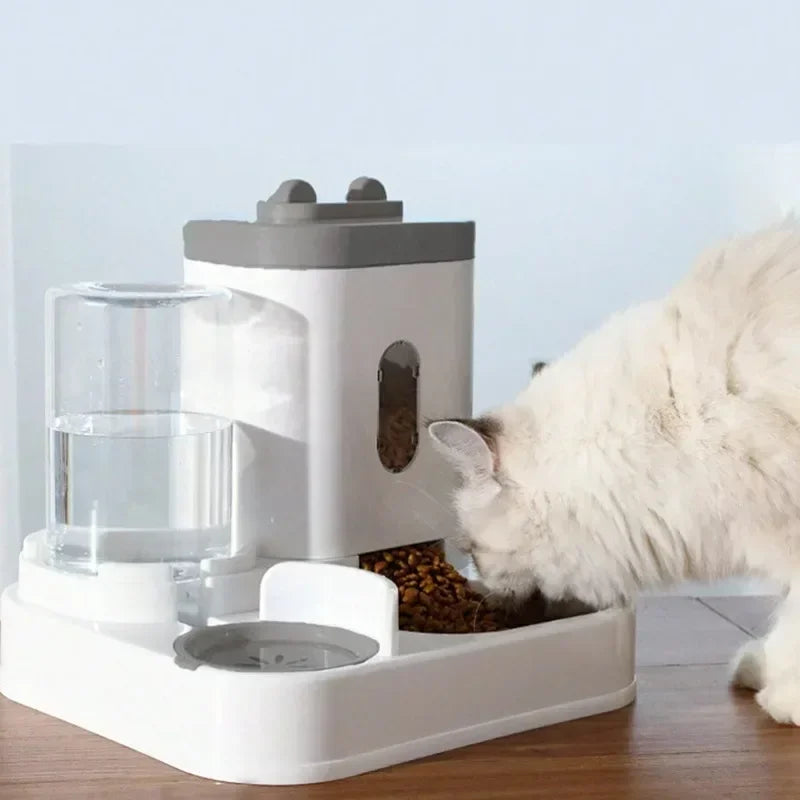 A1 Automatic 2-in-1 Feeder Dog Cat Food Bowl and Water Feeding Device Pet Large Dispenser Puppy Pet Kitten Bowl Accessories 1