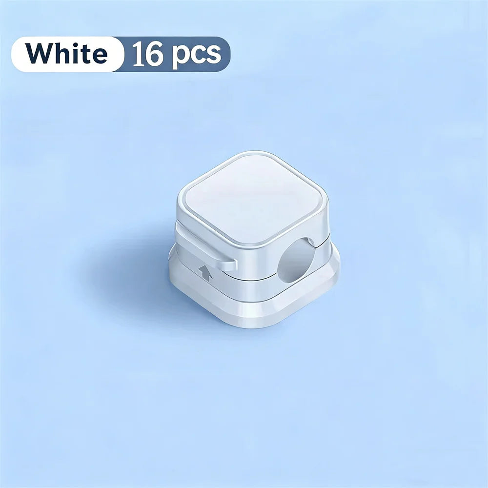 1-6Pcs Magnetic Cable Clip Desk Cable Management Cable Organizer Holder Charging Data Cable Holder Adhesive Wire Keeper Under