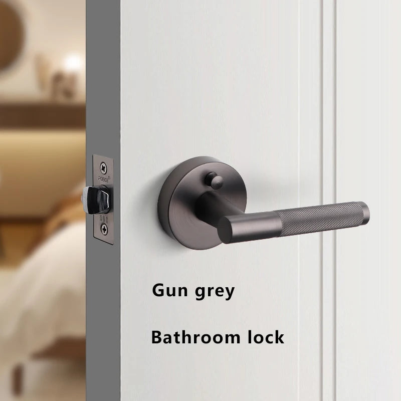 Bathroom Lock Ball Passage Lock Single Tongue Keyless Bedroom Privacy Door Lock Exterior Door Locks Handle Safe Handles Safety