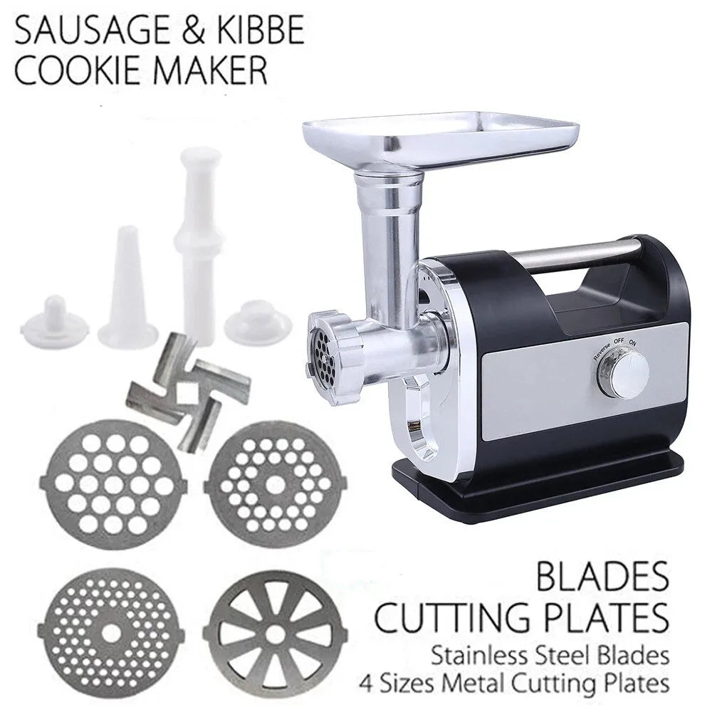 3500W Heavy Duty Electric Meat Mincer, Multifunctional Meat Grinder & Sausage Maker, Household Meat Processing Machine UK Stock