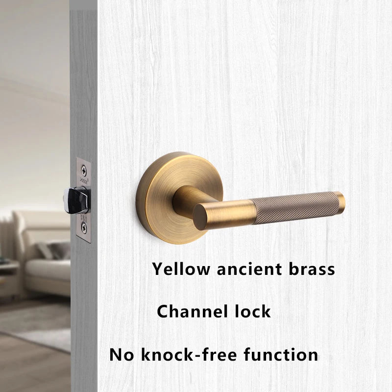Bathroom Lock Ball Passage Lock Single Tongue Keyless Bedroom Privacy Door Lock Exterior Door Locks Handle Safe Handles Safety