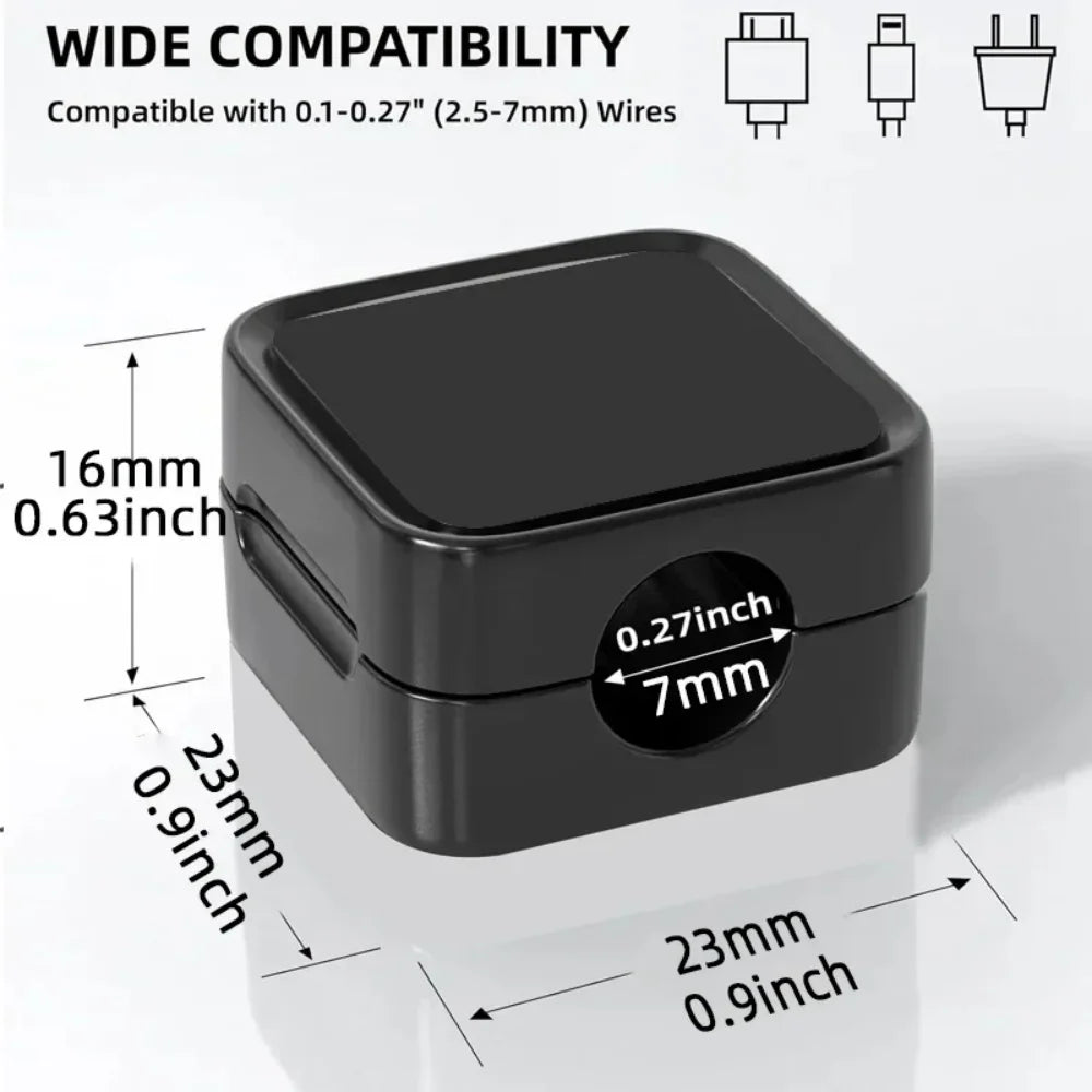 1-6Pcs Magnetic Cable Clip Desk Cable Management Cable Organizer Holder Charging Data Cable Holder Adhesive Wire Keeper Under