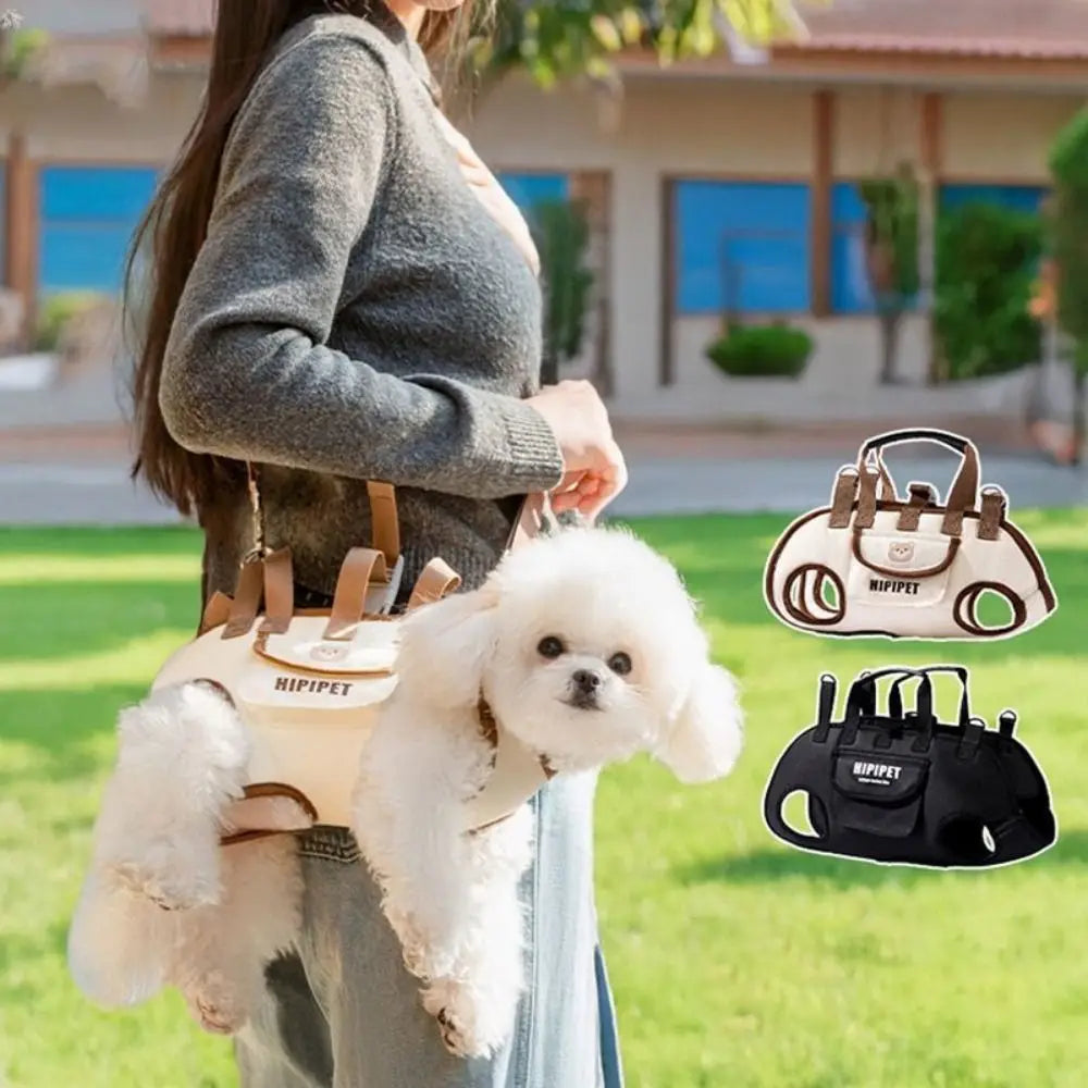 Easy to Clean Double Shoulder Dog Carrier Backpack Adjustable Washable Pet Strap Artifact Breathable Dog Outing Bag Travel
