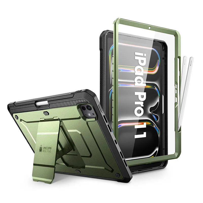 SUPCASE For iPad Pro 11 Inch Case M5/M4 2024/2025 UB PRO Full-body Rugged Cover with Built-in Screen Protector & Kickstand