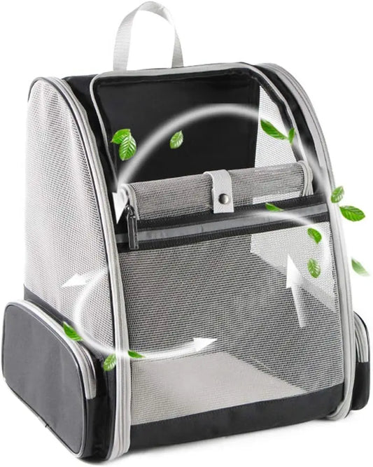 Cat Backpack Carrier Large Pet Backpack for Small Dog Medium Cat Puppy Kitten Bunny up to 15lbs, Ventilated Mesh Dog