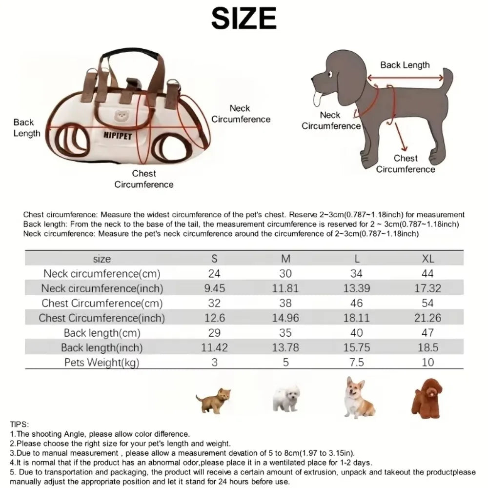 Easy to Clean Double Shoulder Dog Carrier Backpack Adjustable Washable Pet Strap Artifact Breathable Dog Outing Bag Travel