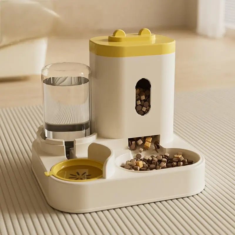 A1 Automatic 2-in-1 Feeder Dog Cat Food Bowl and Water Feeding Device Pet Large Dispenser Puppy Pet Kitten Bowl Accessories 1