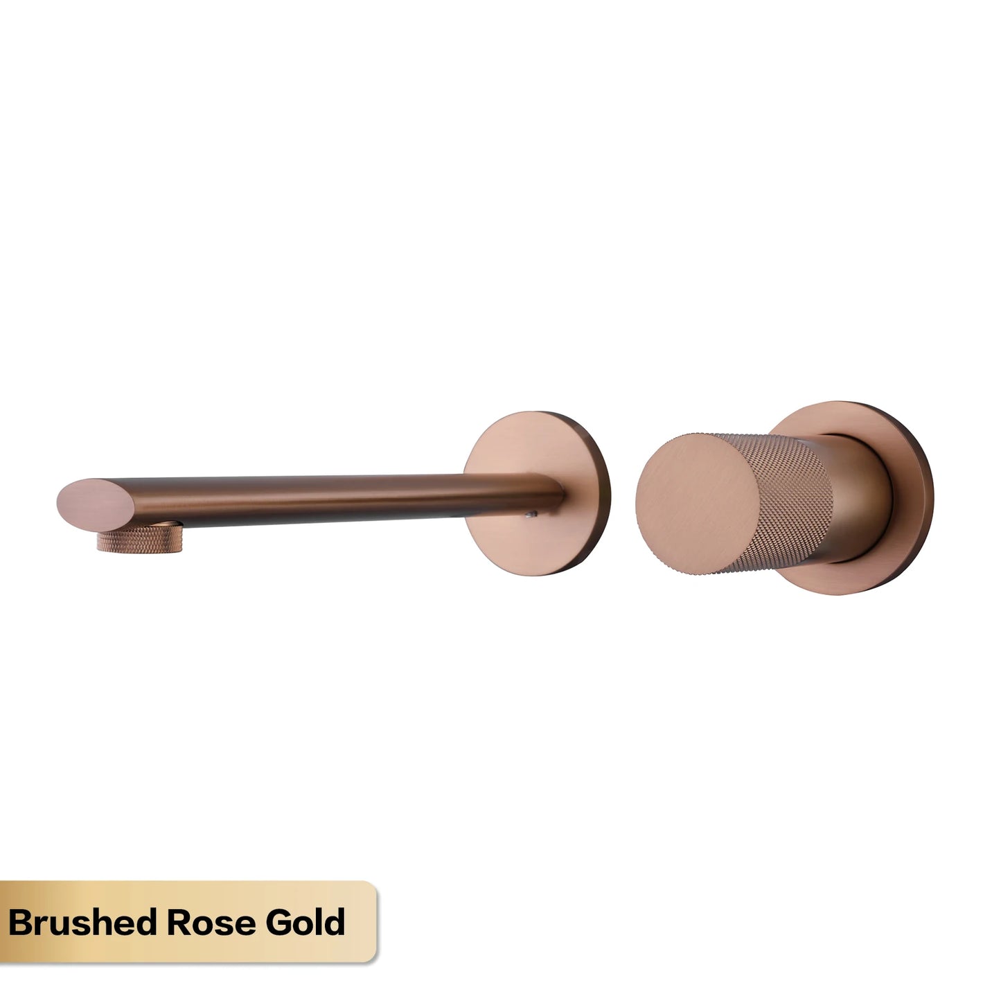 Luxruy Rose Gold Brass Wall-Embedded Bathroom Faucet.2hole Single Handle Adjustable Water Pressure and Hot&Cold Water Hidden Tap