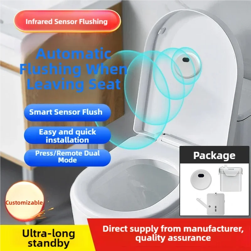 Auto Toilet Flusher Toilet Sensor Flushers Toilet Automatic Water Separator Toilets and Toilet Parts Touchless WC Flush System
