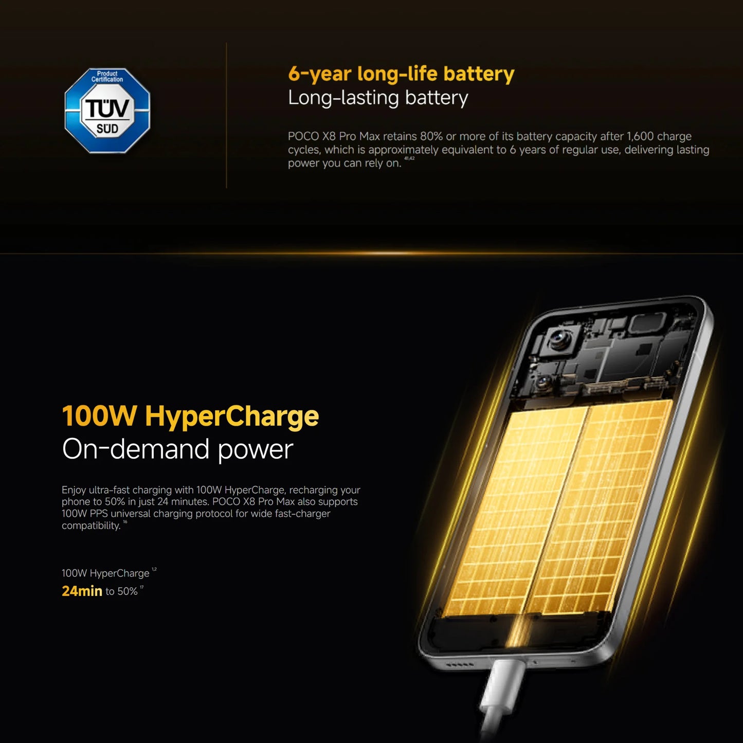 POCO X8 Pro Max 5G, 12+256GB Global Version, 6.83' 1.5K 120Hz Display MediaTek Dimensity 9500s 50MP 8500mAh 100W HyperCharge NFC