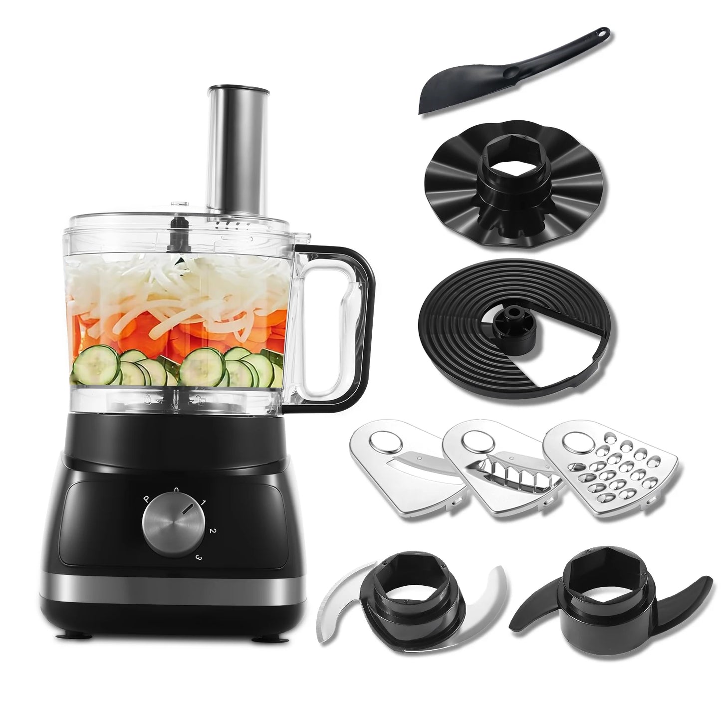 3L Commercial Food Blender, Multi-function Juicer Mixer Grinder Processor with 8 Blades for Restaurant, Bar & Home Use