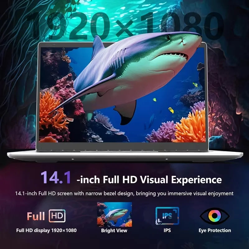 Gaming Laptop Intel Core i7-8650U 32GB RAM 1TB 2TB SSD 1920*1080 HD Office Study Windows 11 Pro ultra-thin Notebook Computer PC